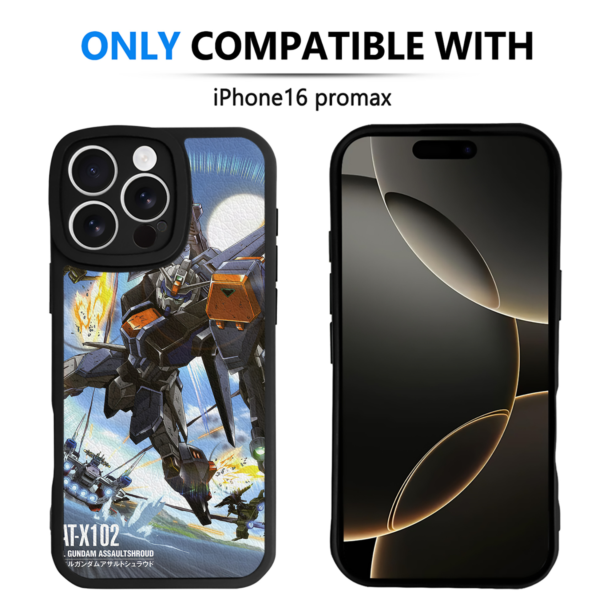（画像用） 機動戦士ガンダム Mobile Suit Gundam 【iPhone 16シリーズ対応】シリコンスマホケース（レザー調） 材質：シリコン